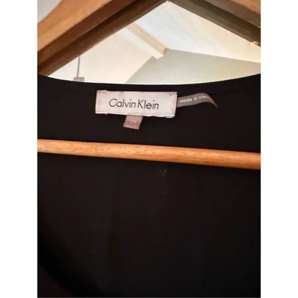 Calvin Klein Metallic‎ Crew Neck Top Size 3x Gold/Black - Picture 2 of 4